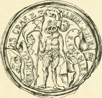 Picture 21 of 37 from Das Wappen des fürstlichen Hauses Hohenzollern in seiner Entwicklung von der ältesten Zeit bis zur Gegenwart historisch dargestellt, nebst Anhang: Hohenzollern'sche Allianz-Wappen (1889), leaf 50