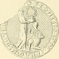 An illustration from Das Wappen des fürstlichen Hauses Hohenzollern in seiner Entwicklung von der ältesten Zeit bis zur Gegenwart historisch dargestellt, nebst Anhang: Hohenzollern'sche Allianz-Wappen (1889)