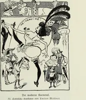 Picture 60 of 473 from Das Weib in der Karikatur Frankreichs : mit 448 Textillustrationen und 72 farbigen Kunstblättern nach seltenen und amüsanten französischen Karikaturen aus allen Zeitepochen (1907), leaf 103