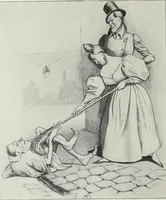 Picture 62 of 473 from Das Weib in der Karikatur Frankreichs : mit 448 Textillustrationen und 72 farbigen Kunstblättern nach seltenen und amüsanten französischen Karikaturen aus allen Zeitepochen (1907), leaf 106