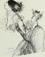 Picture 69 of 473 from Das Weib in der Karikatur Frankreichs : mit 448 Textillustrationen und 72 farbigen Kunstblättern nach seltenen und amüsanten französischen Karikaturen aus allen Zeitepochen (1907), leaf 117