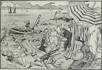 Picture 80 of 473 from Das Weib in der Karikatur Frankreichs : mit 448 Textillustrationen und 72 farbigen Kunstblättern nach seltenen und amüsanten französischen Karikaturen aus allen Zeitepochen (1907), leaf 131