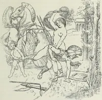 Picture 89 of 473 from Das Weib in der Karikatur Frankreichs : mit 448 Textillustrationen und 72 farbigen Kunstblättern nach seltenen und amüsanten französischen Karikaturen aus allen Zeitepochen (1907), leaf 143