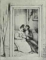 Picture 103 of 473 from Das Weib in der Karikatur Frankreichs : mit 448 Textillustrationen und 72 farbigen Kunstblättern nach seltenen und amüsanten französischen Karikaturen aus allen Zeitepochen (1907), leaf 165