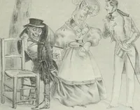 Picture 105 of 473 from Das Weib in der Karikatur Frankreichs : mit 448 Textillustrationen und 72 farbigen Kunstblättern nach seltenen und amüsanten französischen Karikaturen aus allen Zeitepochen (1907), leaf 167