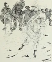 Picture 109 of 473 from Das Weib in der Karikatur Frankreichs : mit 448 Textillustrationen und 72 farbigen Kunstblättern nach seltenen und amüsanten französischen Karikaturen aus allen Zeitepochen (1907), leaf 173