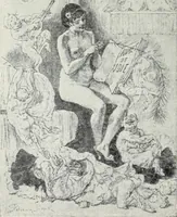 Picture 113 of 473 from Das Weib in der Karikatur Frankreichs : mit 448 Textillustrationen und 72 farbigen Kunstblättern nach seltenen und amüsanten französischen Karikaturen aus allen Zeitepochen (1907), leaf 178