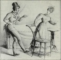 Picture 118 of 473 from Das Weib in der Karikatur Frankreichs : mit 448 Textillustrationen und 72 farbigen Kunstblättern nach seltenen und amüsanten französischen Karikaturen aus allen Zeitepochen (1907), leaf 188