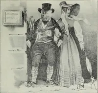 Picture 124 of 473 from Das Weib in der Karikatur Frankreichs : mit 448 Textillustrationen und 72 farbigen Kunstblättern nach seltenen und amüsanten französischen Karikaturen aus allen Zeitepochen (1907), leaf 197