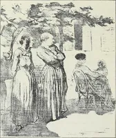 Picture 129 of 473 from Das Weib in der Karikatur Frankreichs : mit 448 Textillustrationen und 72 farbigen Kunstblättern nach seltenen und amüsanten französischen Karikaturen aus allen Zeitepochen (1907), leaf 204