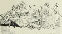 Picture 136 of 473 from Das Weib in der Karikatur Frankreichs : mit 448 Textillustrationen und 72 farbigen Kunstblättern nach seltenen und amüsanten französischen Karikaturen aus allen Zeitepochen (1907), leaf 213