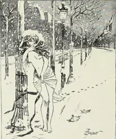 Picture 137 of 473 from Das Weib in der Karikatur Frankreichs : mit 448 Textillustrationen und 72 farbigen Kunstblättern nach seltenen und amüsanten französischen Karikaturen aus allen Zeitepochen (1907), leaf 214