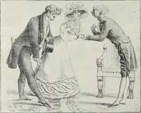 Picture 139 of 473 from Das Weib in der Karikatur Frankreichs : mit 448 Textillustrationen und 72 farbigen Kunstblättern nach seltenen und amüsanten französischen Karikaturen aus allen Zeitepochen (1907), leaf 220