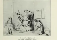 Picture 148 of 473 from Das Weib in der Karikatur Frankreichs : mit 448 Textillustrationen und 72 farbigen Kunstblättern nach seltenen und amüsanten französischen Karikaturen aus allen Zeitepochen (1907), leaf 237