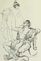 Picture 13 of 473 from Das Weib in der Karikatur Frankreichs : mit 448 Textillustrationen und 72 farbigen Kunstblättern nach seltenen und amüsanten französischen Karikaturen aus allen Zeitepochen (1907), leaf 27