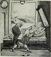 Picture 176 of 473 from Das Weib in der Karikatur Frankreichs : mit 448 Textillustrationen und 72 farbigen Kunstblättern nach seltenen und amüsanten französischen Karikaturen aus allen Zeitepochen (1907), leaf 281