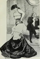 Picture 185 of 473 from Das Weib in der Karikatur Frankreichs : mit 448 Textillustrationen und 72 farbigen Kunstblättern nach seltenen und amüsanten französischen Karikaturen aus allen Zeitepochen (1907), leaf 295