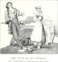 Picture 187 of 473 from Das Weib in der Karikatur Frankreichs : mit 448 Textillustrationen und 72 farbigen Kunstblättern nach seltenen und amüsanten französischen Karikaturen aus allen Zeitepochen (1907), leaf 297