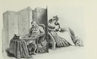 Picture 196 of 473 from Das Weib in der Karikatur Frankreichs : mit 448 Textillustrationen und 72 farbigen Kunstblättern nach seltenen und amüsanten französischen Karikaturen aus allen Zeitepochen (1907), leaf 317