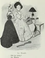 Picture 199 of 473 from Das Weib in der Karikatur Frankreichs : mit 448 Textillustrationen und 72 farbigen Kunstblättern nach seltenen und amüsanten französischen Karikaturen aus allen Zeitepochen (1907), leaf 320