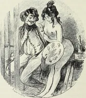 Picture 209 of 473 from Das Weib in der Karikatur Frankreichs : mit 448 Textillustrationen und 72 farbigen Kunstblättern nach seltenen und amüsanten französischen Karikaturen aus allen Zeitepochen (1907), leaf 338