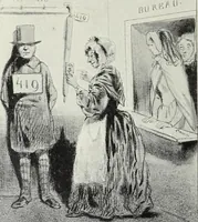 Picture 211 of 473 from Das Weib in der Karikatur Frankreichs : mit 448 Textillustrationen und 72 farbigen Kunstblättern nach seltenen und amüsanten französischen Karikaturen aus allen Zeitepochen (1907), leaf 340