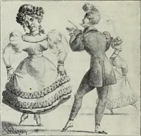 Picture 215 of 473 from Das Weib in der Karikatur Frankreichs : mit 448 Textillustrationen und 72 farbigen Kunstblättern nach seltenen und amüsanten französischen Karikaturen aus allen Zeitepochen (1907), leaf 344