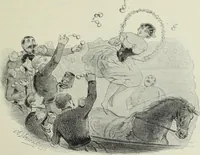 Picture 258 of 473 from Das Weib in der Karikatur Frankreichs : mit 448 Textillustrationen und 72 farbigen Kunstblättern nach seltenen und amüsanten französischen Karikaturen aus allen Zeitepochen (1907), leaf 407