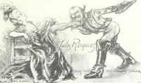 Picture 22 of 473 from Das Weib in der Karikatur Frankreichs : mit 448 Textillustrationen und 72 farbigen Kunstblättern nach seltenen und amüsanten französischen Karikaturen aus allen Zeitepochen (1907), leaf 41