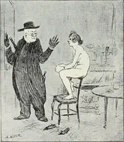 Picture 285 of 473 from Das Weib in der Karikatur Frankreichs : mit 448 Textillustrationen und 72 farbigen Kunstblättern nach seltenen und amüsanten französischen Karikaturen aus allen Zeitepochen (1907), leaf 444