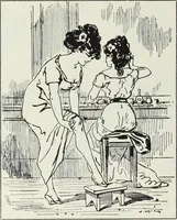 Picture 308 of 473 from Das Weib in der Karikatur Frankreichs : mit 448 Textillustrationen und 72 farbigen Kunstblättern nach seltenen und amüsanten französischen Karikaturen aus allen Zeitepochen (1907), leaf 480