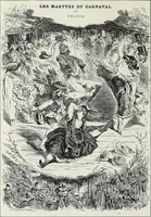 Picture 312 of 473 from Das Weib in der Karikatur Frankreichs : mit 448 Textillustrationen und 72 farbigen Kunstblättern nach seltenen und amüsanten französischen Karikaturen aus allen Zeitepochen (1907), leaf 484