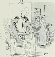 Picture 323 of 473 from Das Weib in der Karikatur Frankreichs : mit 448 Textillustrationen und 72 farbigen Kunstblättern nach seltenen und amüsanten französischen Karikaturen aus allen Zeitepochen (1907), leaf 499