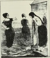 Picture 27 of 473 from Das Weib in der Karikatur Frankreichs : mit 448 Textillustrationen und 72 farbigen Kunstblättern nach seltenen und amüsanten französischen Karikaturen aus allen Zeitepochen (1907), leaf 51