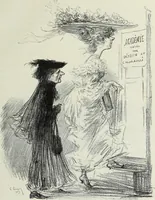 Picture 336 of 473 from Das Weib in der Karikatur Frankreichs : mit 448 Textillustrationen und 72 farbigen Kunstblättern nach seltenen und amüsanten französischen Karikaturen aus allen Zeitepochen (1907), leaf 521