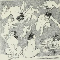 Picture 364 of 473 from Das Weib in der Karikatur Frankreichs : mit 448 Textillustrationen und 72 farbigen Kunstblättern nach seltenen und amüsanten französischen Karikaturen aus allen Zeitepochen (1907), leaf 556