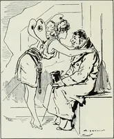 Picture 366 of 473 from Das Weib in der Karikatur Frankreichs : mit 448 Textillustrationen und 72 farbigen Kunstblättern nach seltenen und amüsanten französischen Karikaturen aus allen Zeitepochen (1907), leaf 558