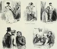 Picture 385 of 473 from Das Weib in der Karikatur Frankreichs : mit 448 Textillustrationen und 72 farbigen Kunstblättern nach seltenen und amüsanten französischen Karikaturen aus allen Zeitepochen (1907), leaf 593