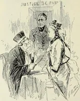 Picture 396 of 473 from Das Weib in der Karikatur Frankreichs : mit 448 Textillustrationen und 72 farbigen Kunstblättern nach seltenen und amüsanten französischen Karikaturen aus allen Zeitepochen (1907), leaf 610