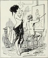 Picture 398 of 473 from Das Weib in der Karikatur Frankreichs : mit 448 Textillustrationen und 72 farbigen Kunstblättern nach seltenen und amüsanten französischen Karikaturen aus allen Zeitepochen (1907), leaf 616