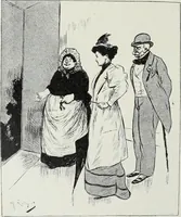 Picture 406 of 473 from Das Weib in der Karikatur Frankreichs : mit 448 Textillustrationen und 72 farbigen Kunstblättern nach seltenen und amüsanten französischen Karikaturen aus allen Zeitepochen (1907), leaf 628