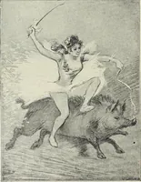 Picture 421 of 473 from Das Weib in der Karikatur Frankreichs : mit 448 Textillustrationen und 72 farbigen Kunstblättern nach seltenen und amüsanten französischen Karikaturen aus allen Zeitepochen (1907), leaf 646