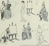 Picture 451 of 473 from Das Weib in der Karikatur Frankreichs : mit 448 Textillustrationen und 72 farbigen Kunstblättern nach seltenen und amüsanten französischen Karikaturen aus allen Zeitepochen (1907), leaf 687