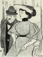 Picture 455 of 473 from Das Weib in der Karikatur Frankreichs : mit 448 Textillustrationen und 72 farbigen Kunstblättern nach seltenen und amüsanten französischen Karikaturen aus allen Zeitepochen (1907), leaf 693