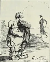 Picture 38 of 473 from Das Weib in der Karikatur Frankreichs : mit 448 Textillustrationen und 72 farbigen Kunstblättern nach seltenen und amüsanten französischen Karikaturen aus allen Zeitepochen (1907), leaf 71