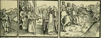 An illustration from Das Wunderblut zu Wilsnack : niederdeutscher Einblattdruck mit 15 Holzschnitten aus der Zeit von 1510-1520 (1904)