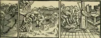 An illustration from Das Wunderblut zu Wilsnack : niederdeutscher Einblattdruck mit 15 Holzschnitten aus der Zeit von 1510-1520 (1904)