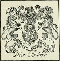 An illustration from Dated book-plates (Ex libris) with a treatise on their origin and development (1895)