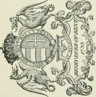 An illustration from Dated book-plates (Ex libris) with a treatise on their origin and development (1895)
