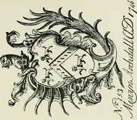 An illustration from Dated book-plates (Ex libris) with a treatise on their origin and development (1895)